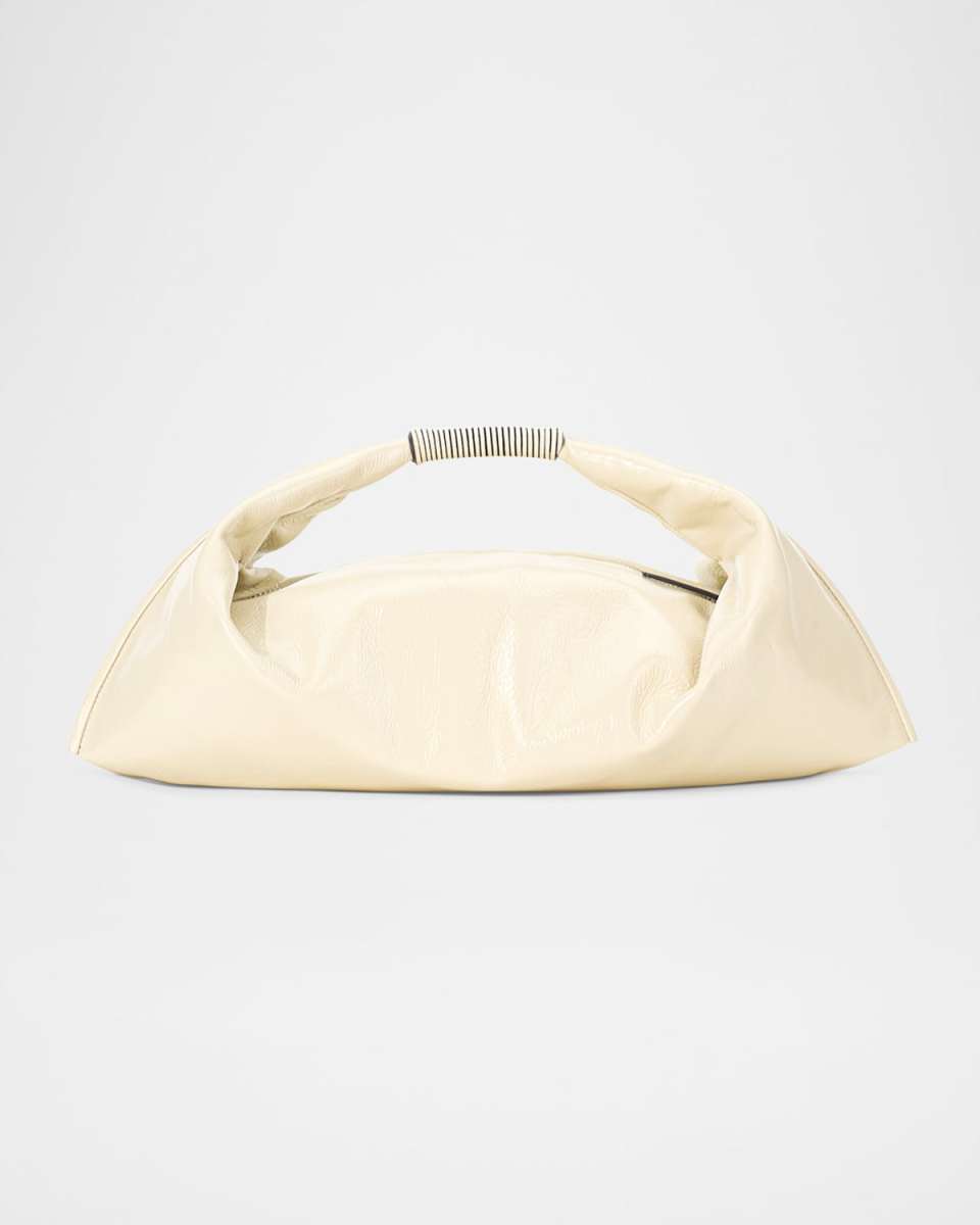 Ronnie Mini Crinkled Leather Top-Handle Bag